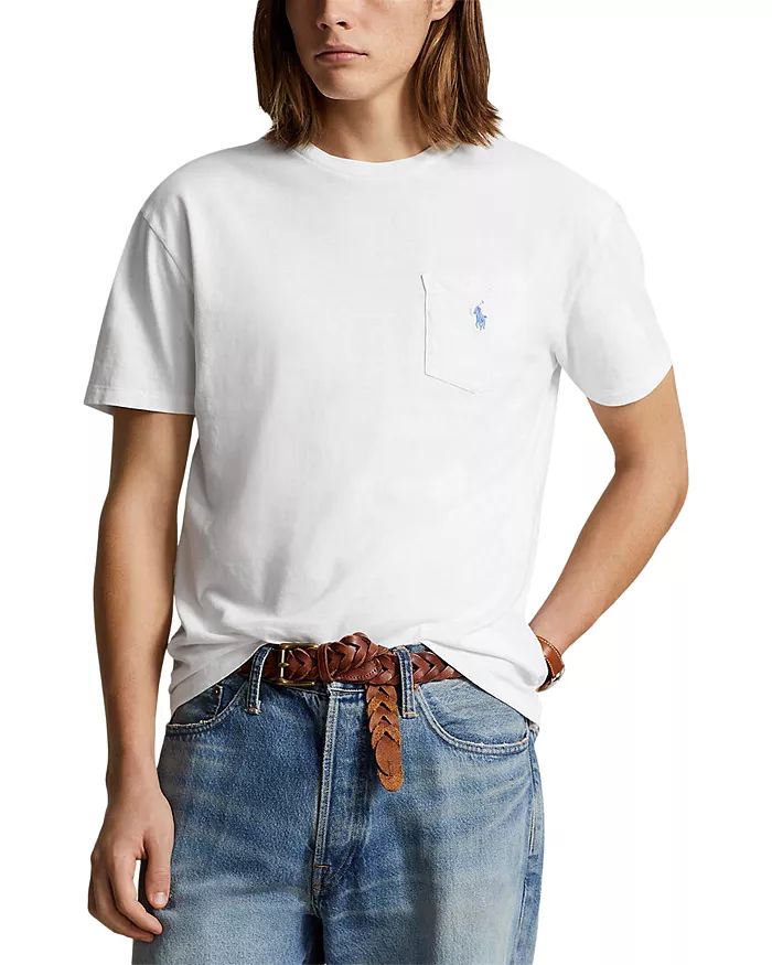 Classic Fit Cotton Linen Pocket Tee | Bloomingdale's (US)