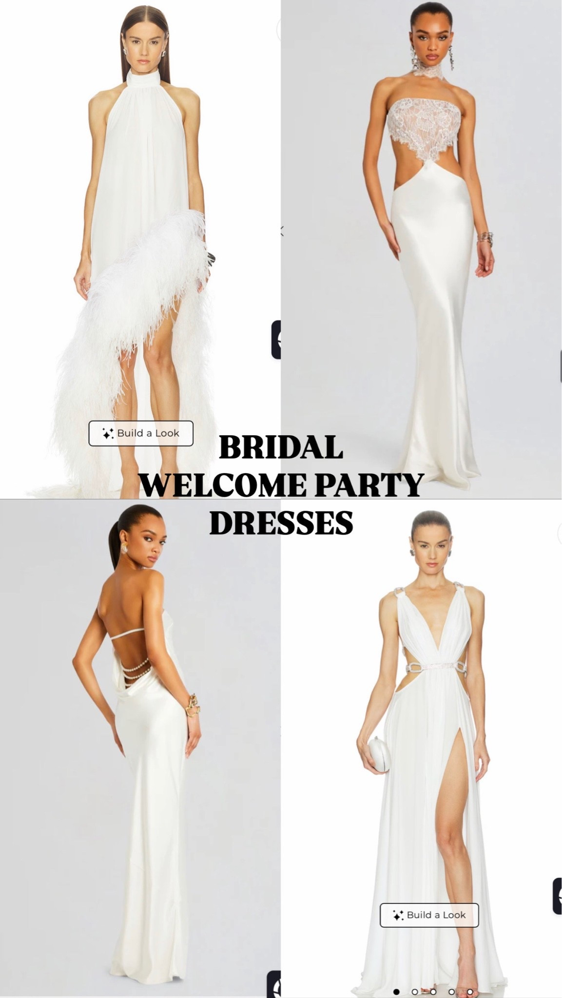 All white welcome party dresses for the bride to be! Perfect for a destination wedding (: 

Bridal fashion | bridal style | white dresses

#LTKWedding