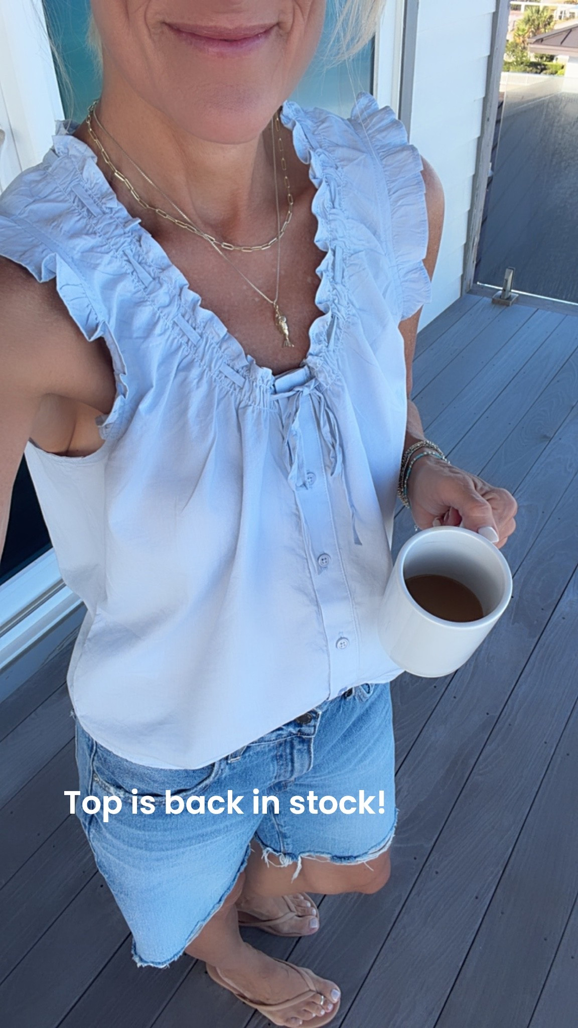 One of my most fave summer tops is back in stock! And $39! 
I have in 4 colors bc it’s so good

#LTKdayinmylife #LTKOver40 #LTKTravel