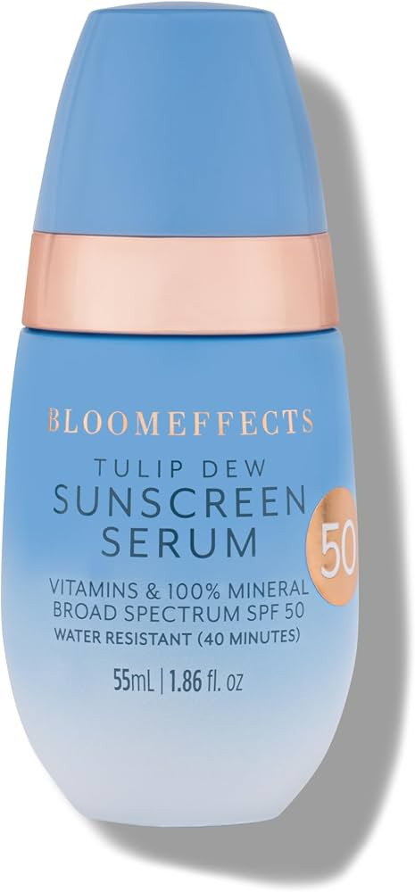 Bloomeffects - Tulip Dew Sunscreen Serum With Broad Spectrum Mineral SPF 50 (Water-Resistant Up T... | Amazon (US)