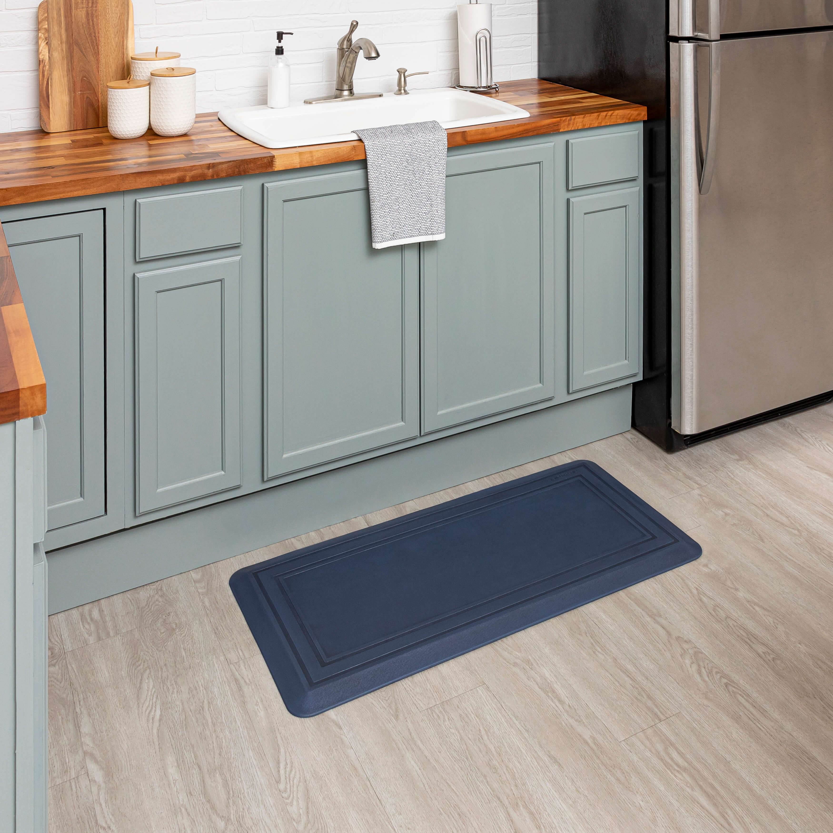 Tempur-Pedic Ultra Comfort Frame Twilight 1' 8" X 3' 6" Kitchen Mat | Covered By Rugs