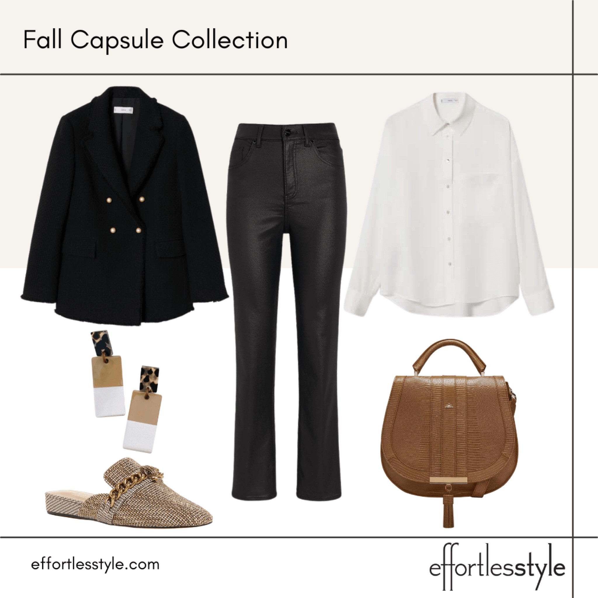 How to wear black and white this fall 🖤🤍🖤🤍.  Notice the pops of browns via the accessories!

#LTKSeasonal #LTKstyletip #LTKunder100