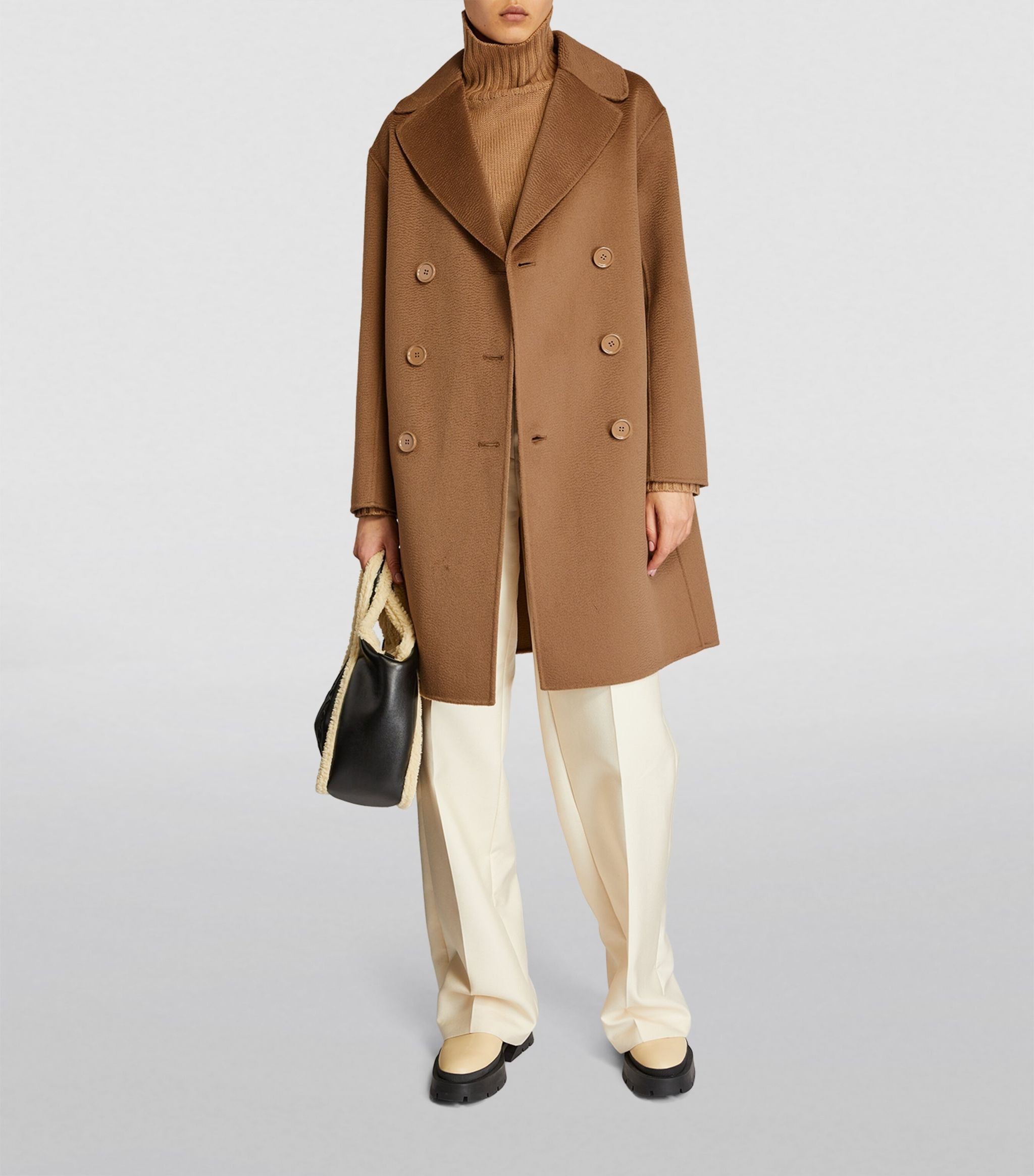 Wool-Cashmere Double-Breasted Coat | Harrods