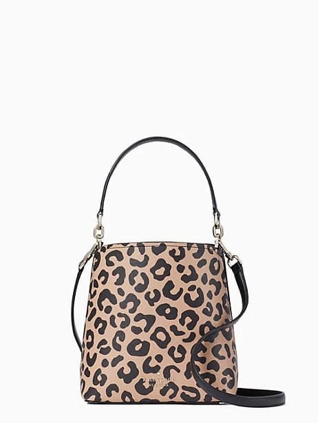 darcy graphic leopard small bucket | Kate Spade Outlet