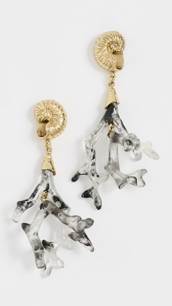 ALÉMAIS Reverie Resin Coral Drop Earrings | Shopbop | Shopbop