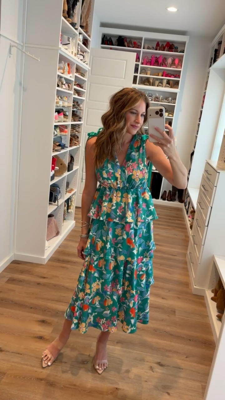 In a small maxi dress, heels and accessories- fits tts.

#LTKgrwm #LTKootd #LTKSeasonal