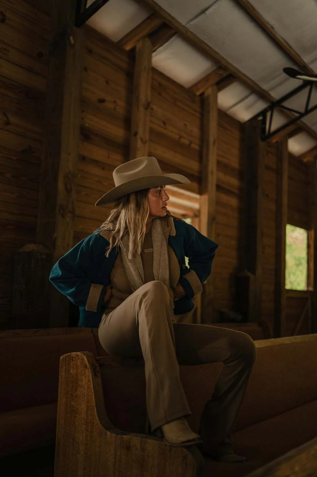 Ribbed Flare Leggings - Coastal Countryside | Tribe Kelley