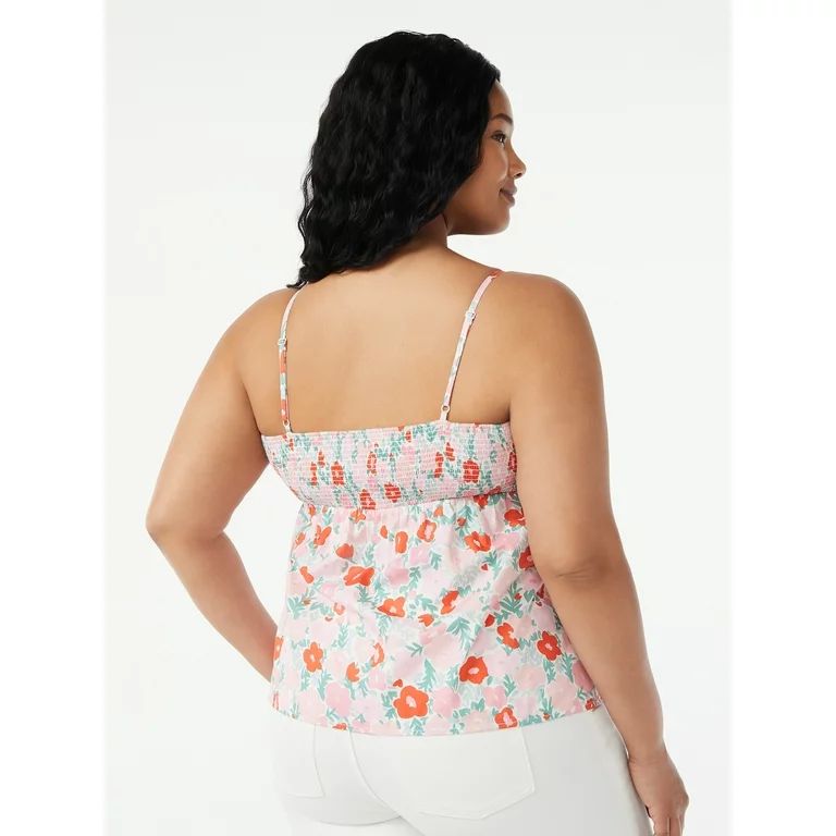 Free Assembly Women's Tank Top with Tie Front | Walmart (US)