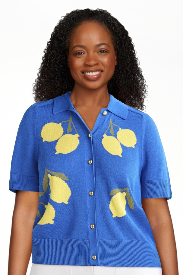 Free Assembly Women's Collared Cardigan Sweater with Short Sleeves, Lightweight, Sizes XS-XXL | Walmart (US)