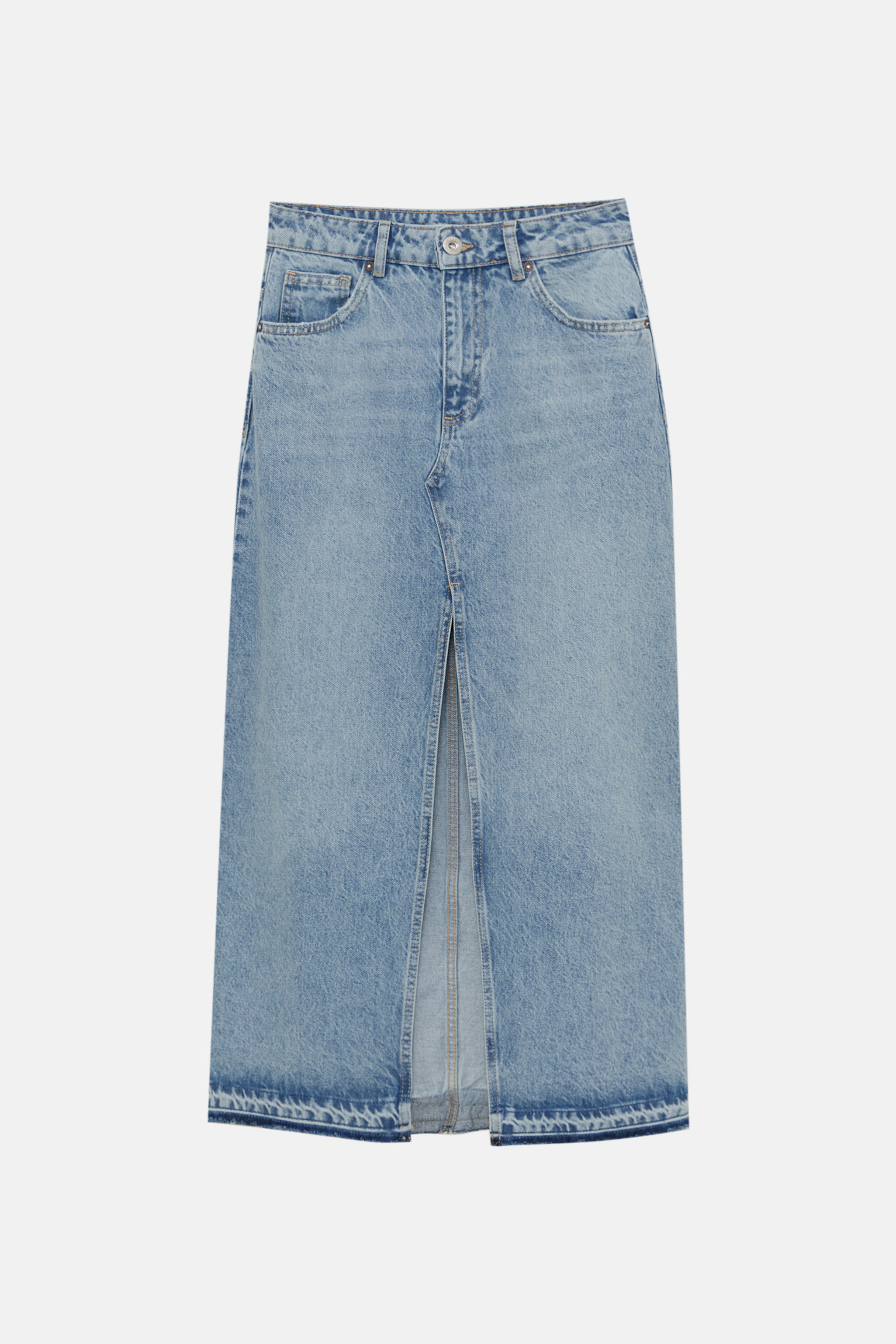 Long denim skirt | PULL and BEAR UK