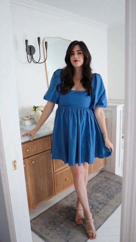 Blue dress puff sleeve dress flattering dress winter skin tone Abercrombie sale finds summer dress 

#LTKSaleAlert #LTKFindsUnder100 #LTKStyleTip