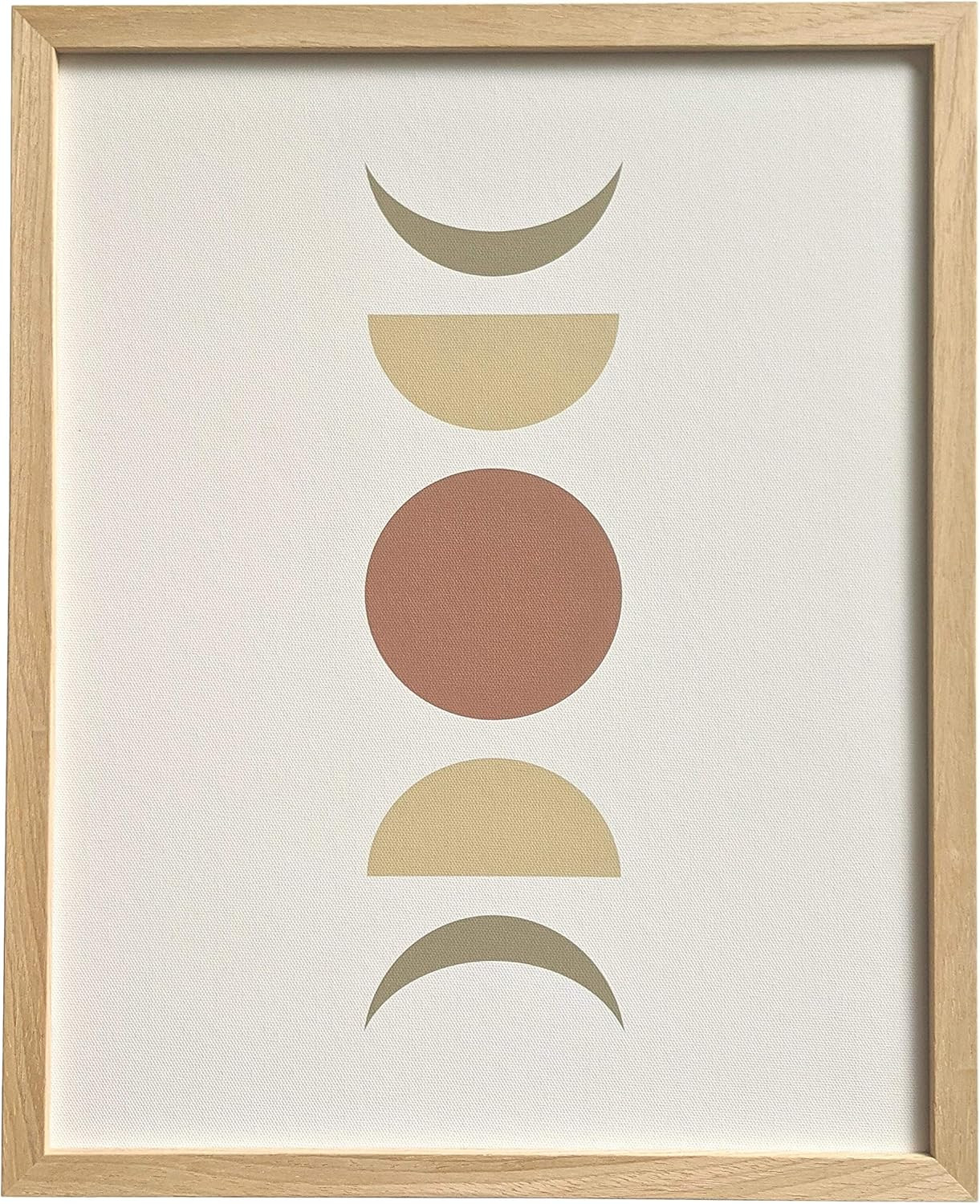 Modicum | Moon Phase Canvas - Abstract Canvas Print with Frame - 16" x 13" - Wall Decoration, Mod... | Amazon (US)