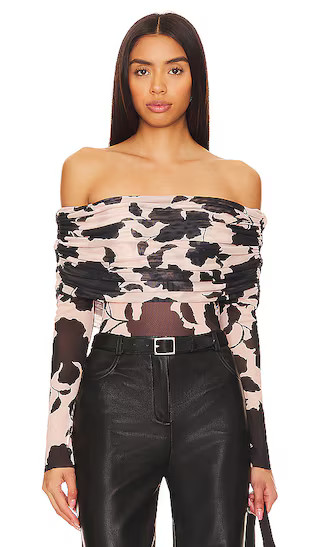 Maxine Bodysuit in Shadow Floral | Revolve Clothing (Global)