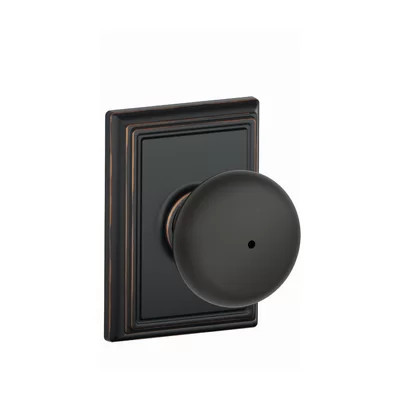 Plymouth Bed and Bath Lock Knob with Addison Trim | Wayfair North America