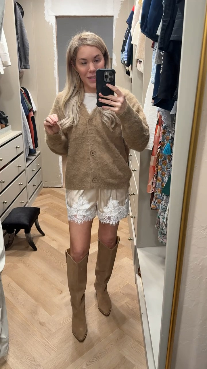 Amazon outfit (you won’t believe how cute these shirts are and they are UNDER $10 😳)

Boots are 20% only with that link and my code “ALLY20”

Western boots 
Lace shorts 

#LTKSaleAlert #LTKValentine #LTKSeasonal