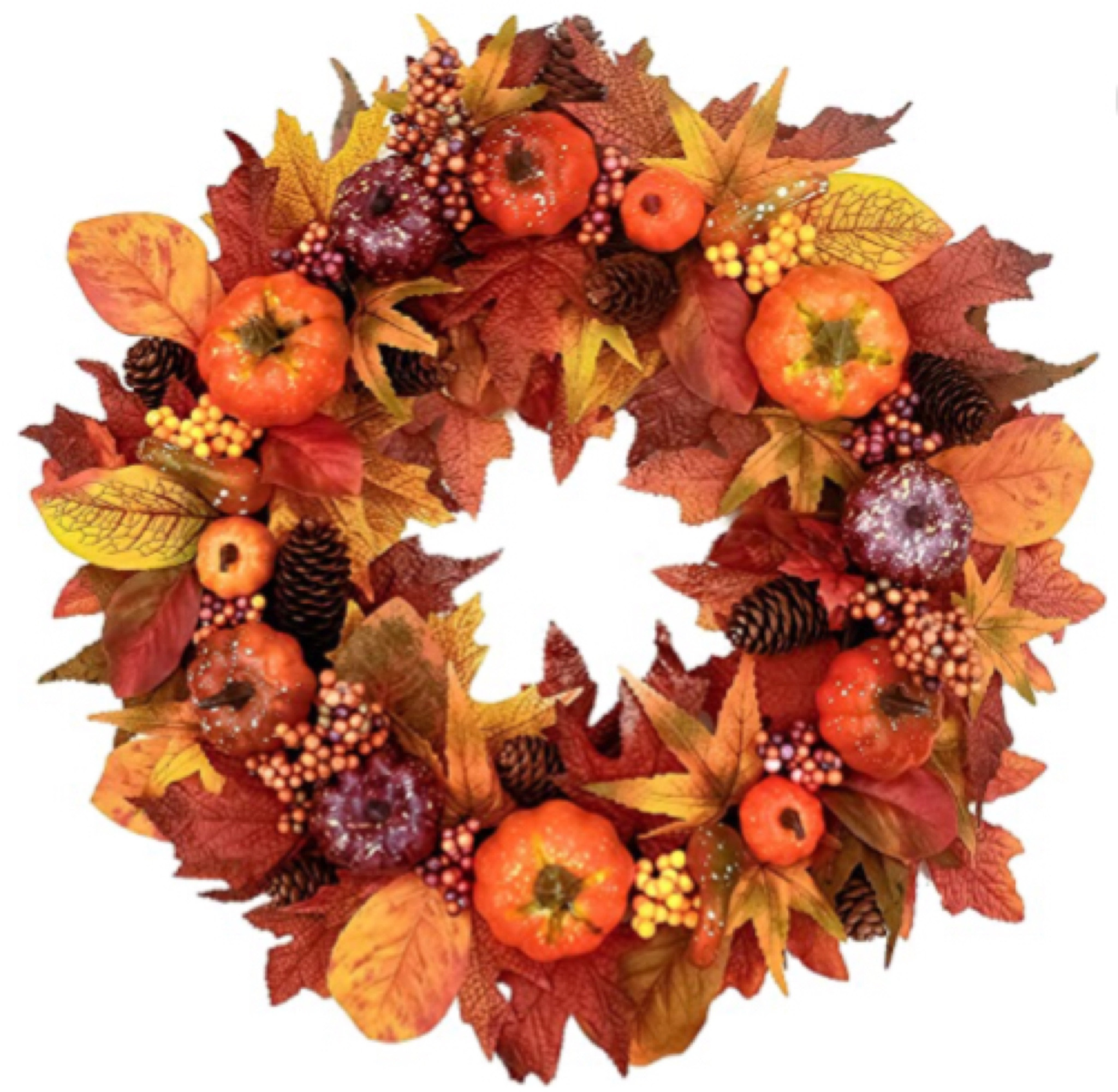 Fall wreath, 22 inch 

#LTKSeasonal #LTKhome