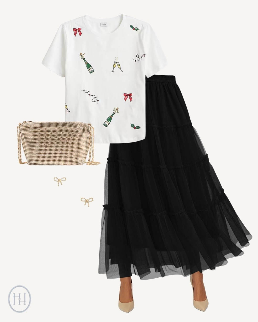 Holiday outfit, party outfit 