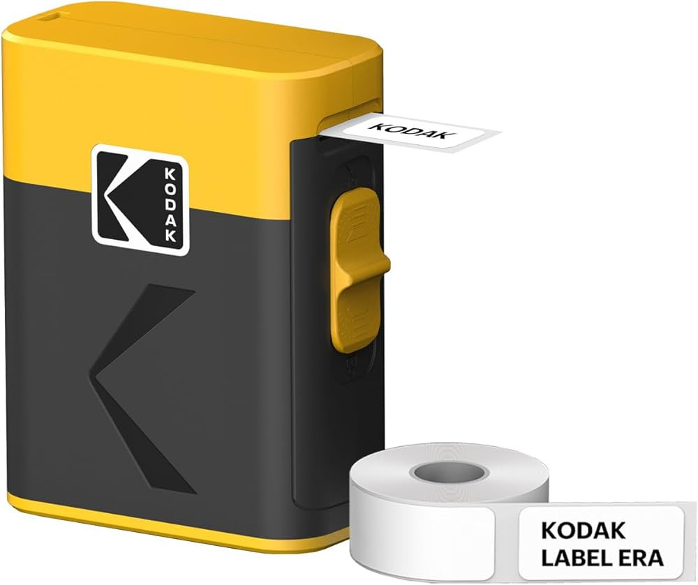 KODAK Label ERA M50 Label Maker Machine, Yellow (Label Printer with 1 Roll Sticker Label) | Amazon (US)