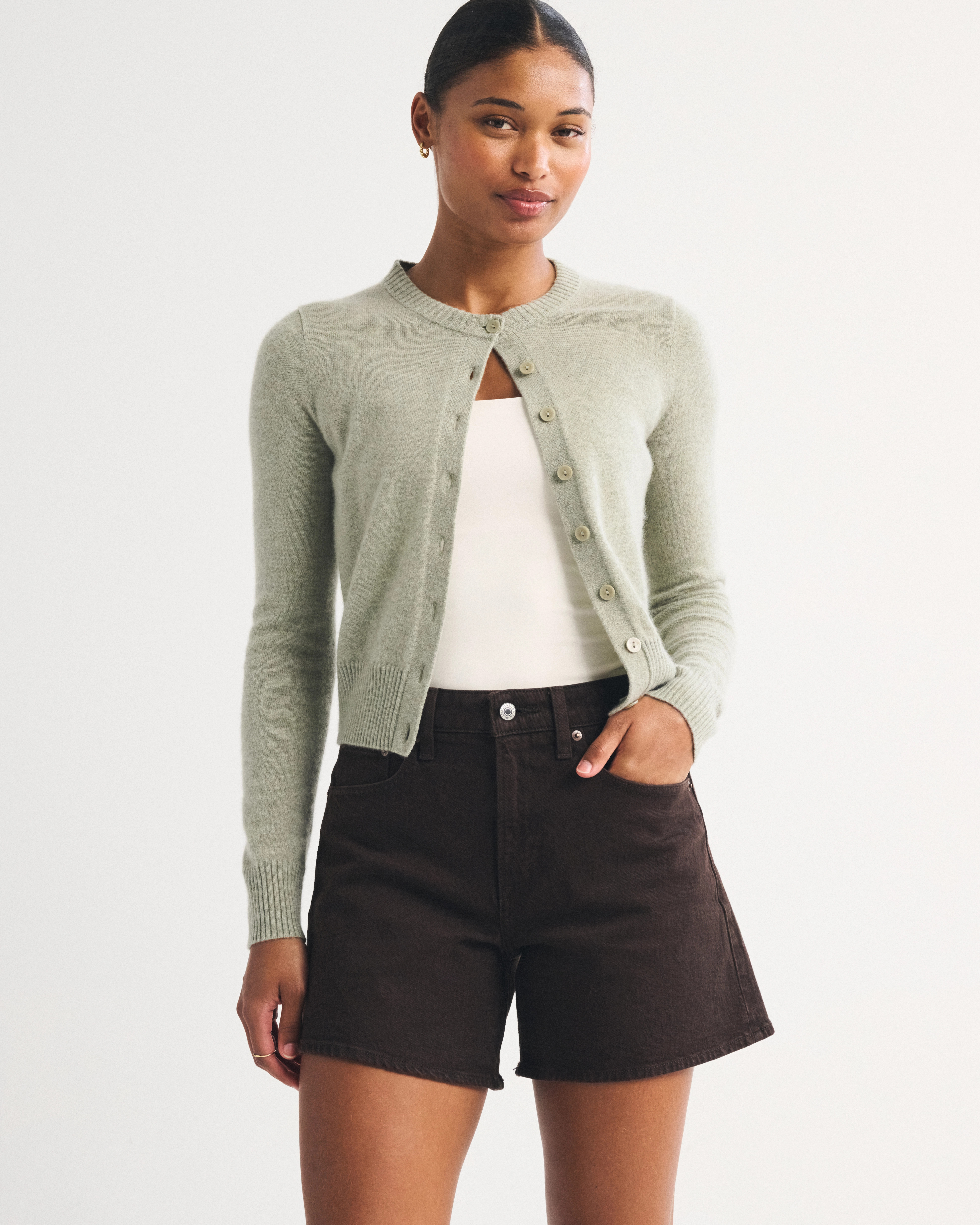 Curve Love High Rise Dad Short | Abercrombie & Fitch (US)