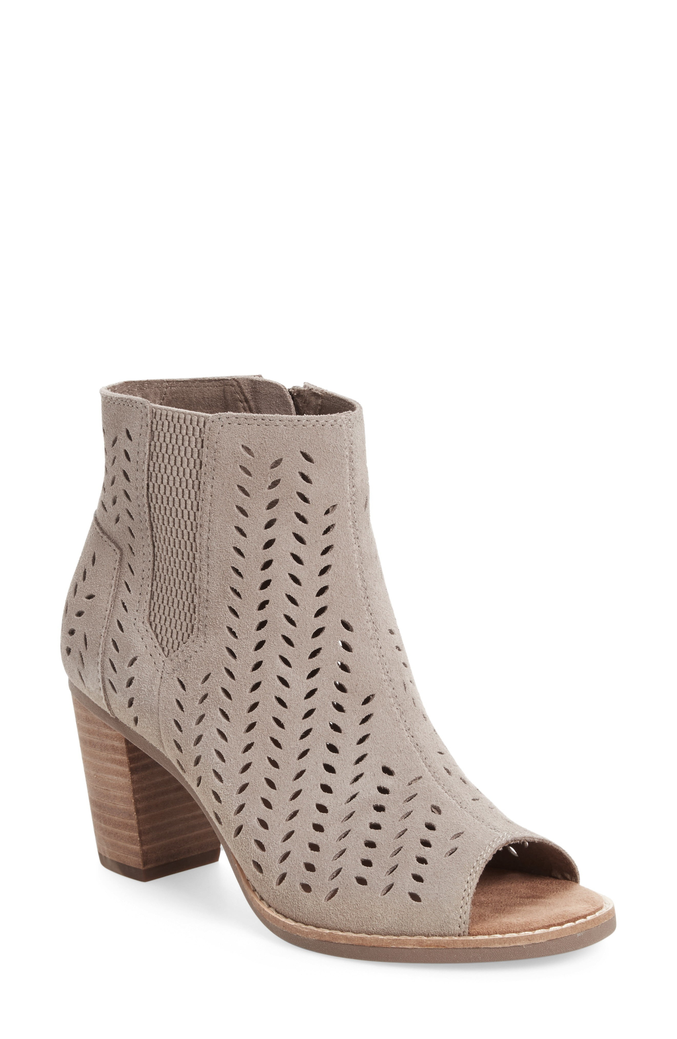 Majorca Perforated Suede Bootie | Nordstrom