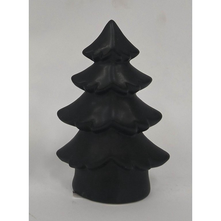 5 in Mini Ceramic Tree Christmas Decoration, Black, by Holiday Time - Walmart.com | Walmart (US)