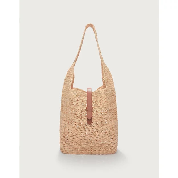 Raffia Stripe Weave Tote Bag | The White Company UK & ROW