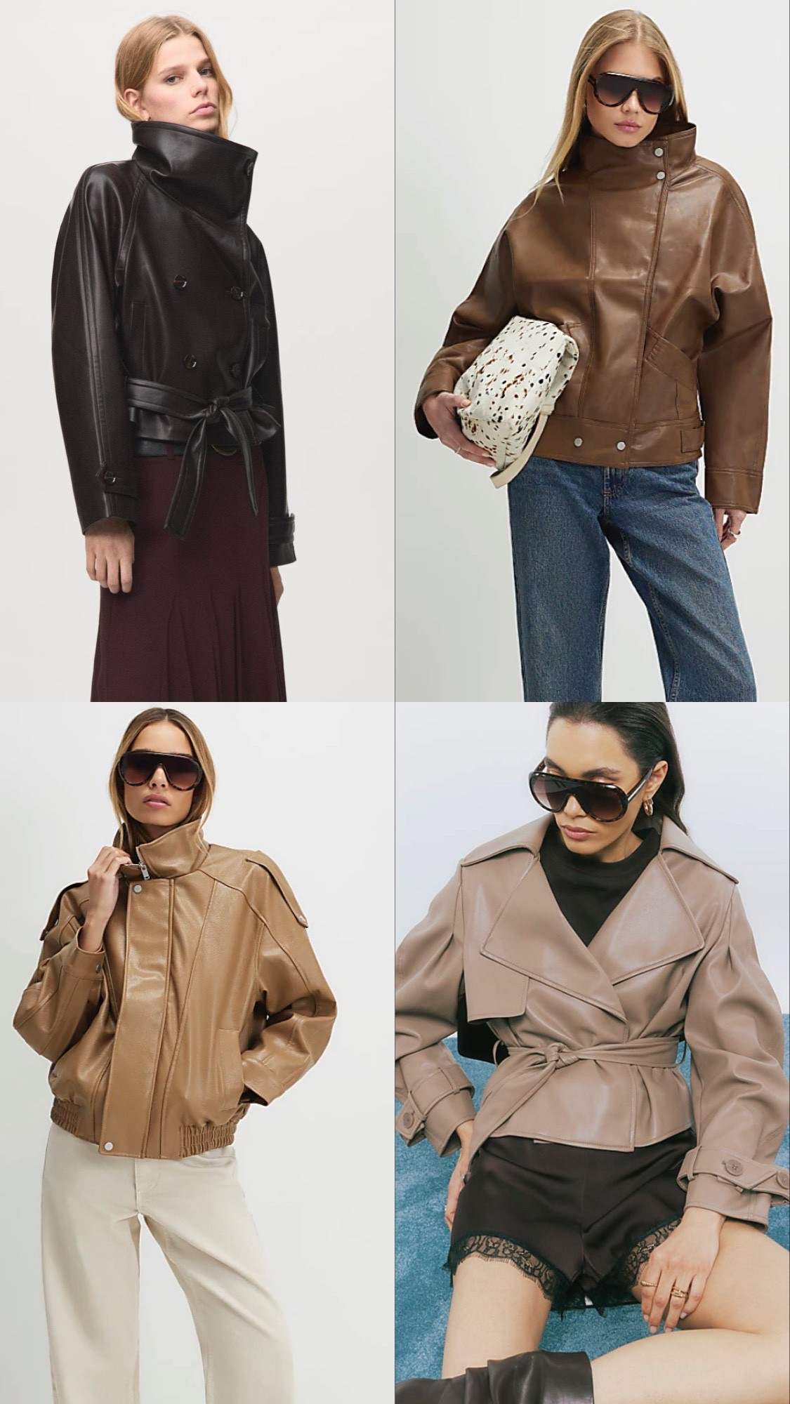Spring faux leather jackets 

#LTKgiftguide #LTKspring #LTKuk