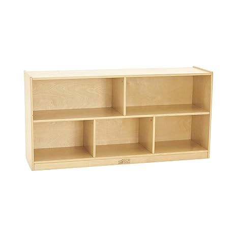 ECR4Kids Birch 5-Section School Classroom Wood Storage Cabinet w/Casters, 24" H Educational_Suppl... | Amazon (US)