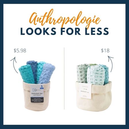These cute dishcloth sets would make a great gift or the perfect kitchen accessory if you love Anthro styles without the big price tags! For under $6 at Walmart, you’ll be wanting to snag ALL the colors! 😍😍😍

#LTKGiftGuide #LTKstyletip #LTKhome