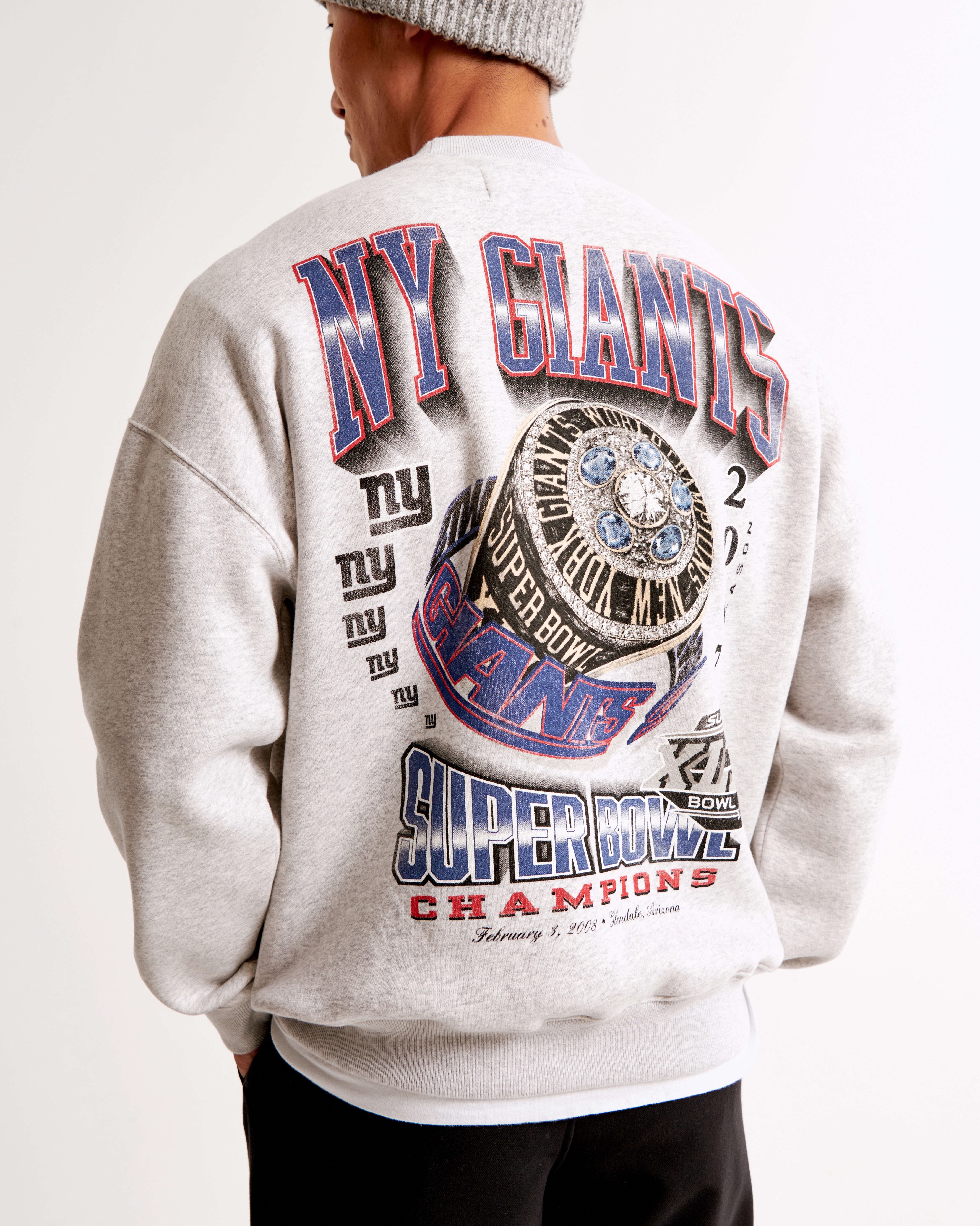 New York Giants Graphic Crew Sweatshirt | Abercrombie & Fitch (US)