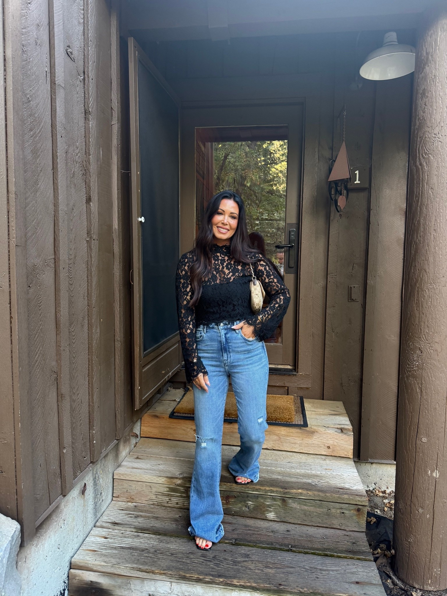 This entire look is from VICI, and I’m obsessed! 🖤 The gorgeous lace top paired with these flattering wide-leg jeans is the perfect mix of feminine, chic, and a little edgy. Such a stunning look for date night, girls’ night, or any fall occasion! Bonus 40% OFF right now 
#VICI #VICICollection #FallStyle #DateNightLook #DenimStyle #LTKStyle #StyleByNinaRenee