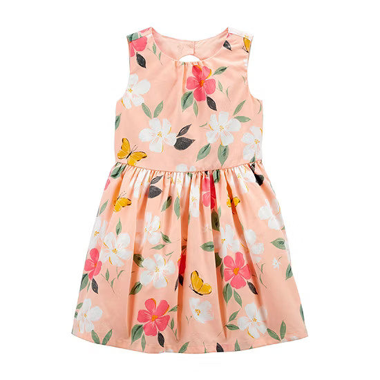Carter's Toddler Girls Sleeveless Fitted Sleeve A-Line Dress | JCPenney