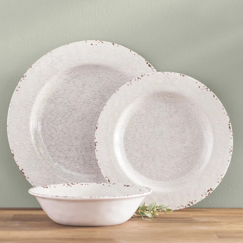 Laurie Gates Studio California By Laurie Gates Melamine Dinnerware Set - Service for 4 | Wayfair North America