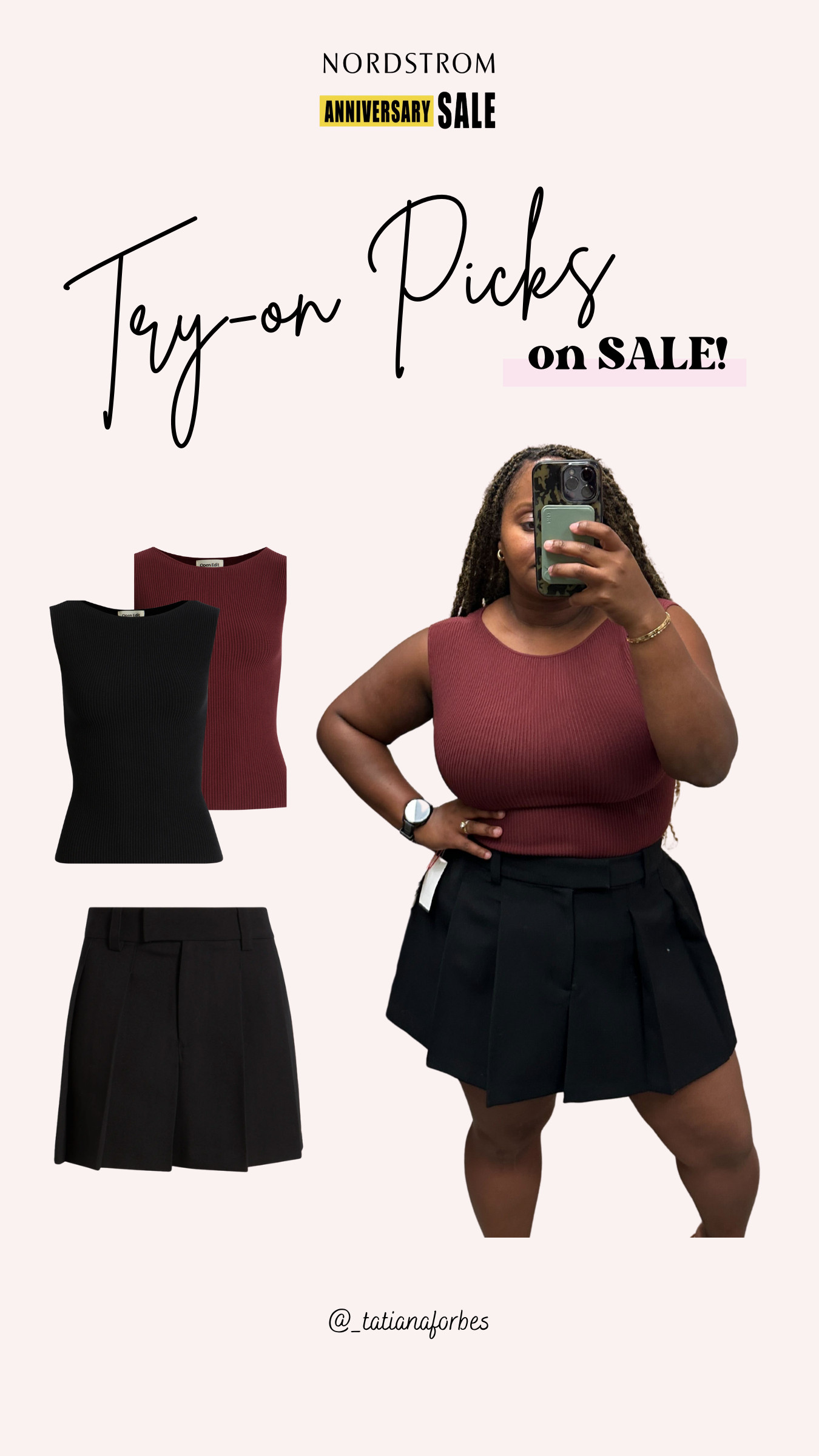 This knit top + pleated skirt combo is giving everyday effortless! Versatile, flattering, and on sale.
Linked both color options plus a few more closet staples from the sale 

 #LTKSaleAlert #LTKMidsize