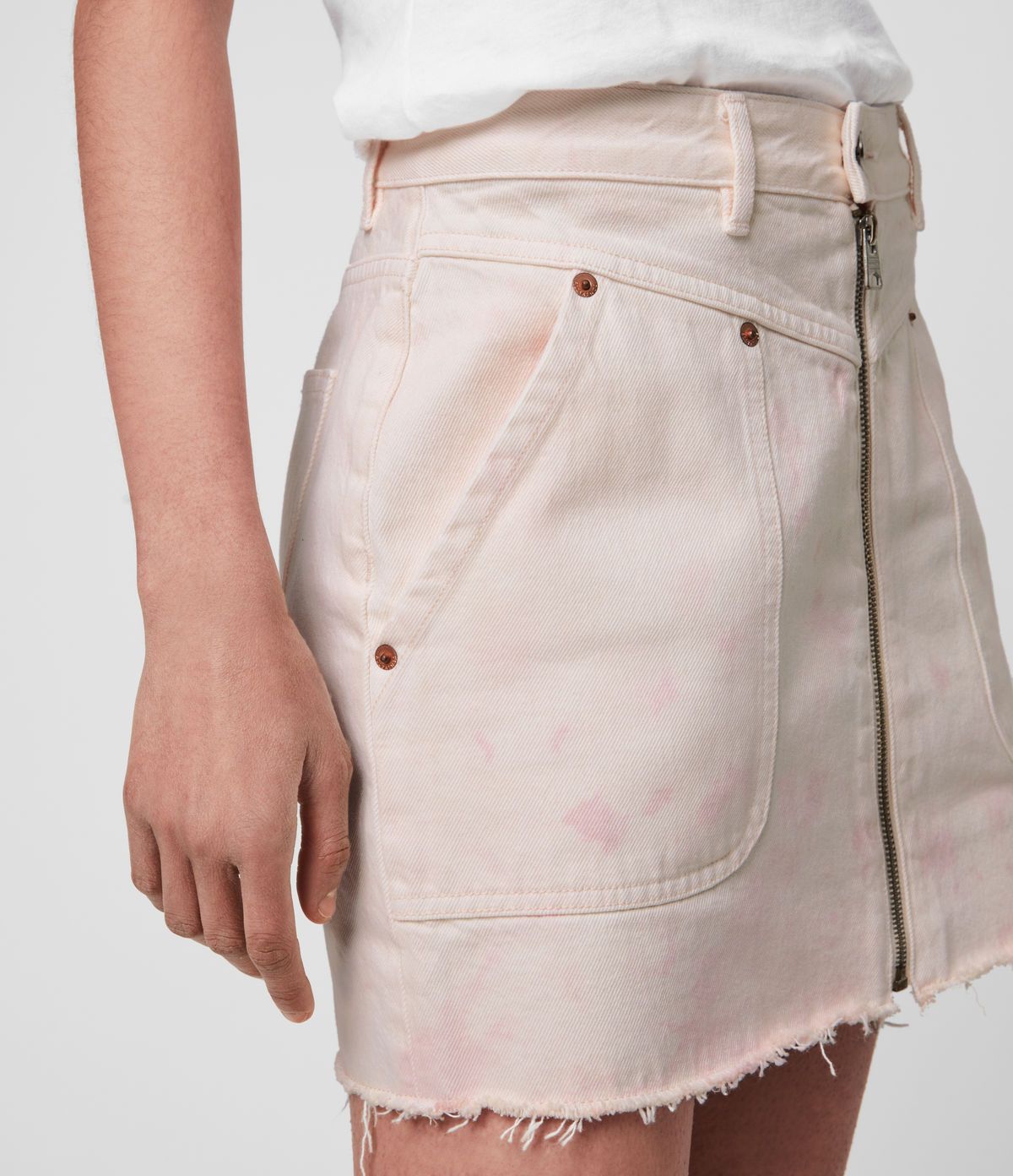 Elma Dye Denim Skirt | AllSaints (US)