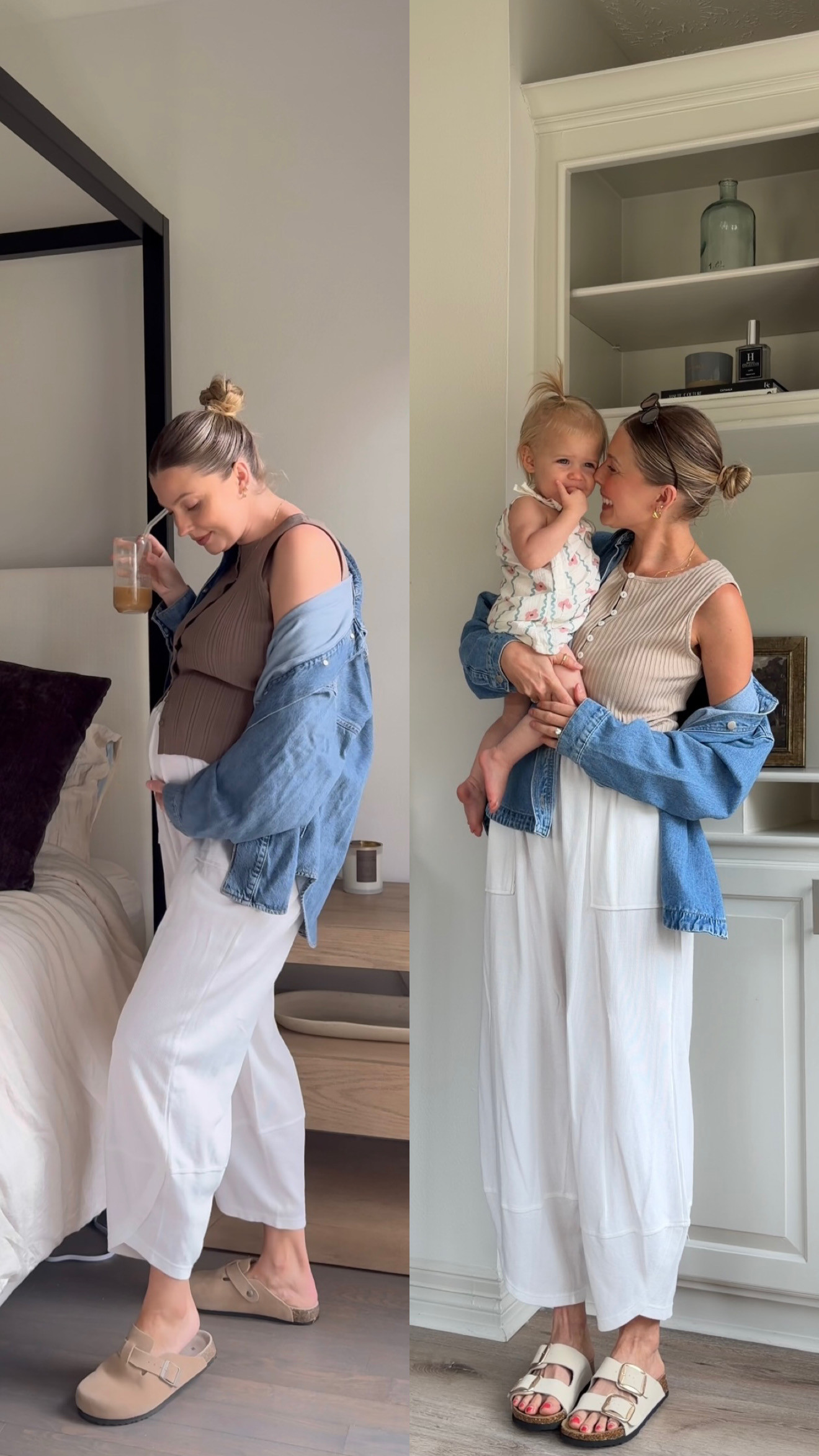 These pants have been so comfy through motherhood! Wore them all the time while pregnant and have been amazing postpartum as well. Size M in pants and S in tops!  

 #LTKootd #LTKmomlife #LTKBump