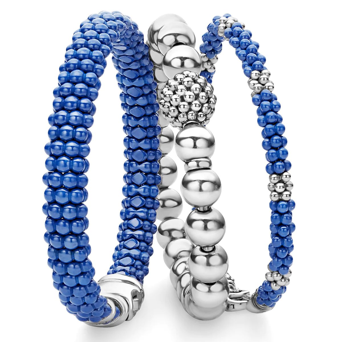 Blue Caviar Ultramarine Ceramic Caviar Bracelet Gift Set | LAGOS