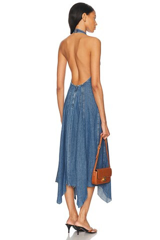 EB Denim Stella Dress in Rochelle - Blue. Size M (also in L). | FWRD 