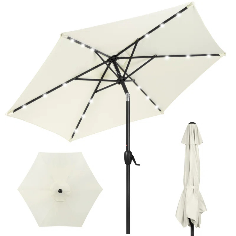 Sheldon 90'' Lighted Market Umbrella | Wayfair North America