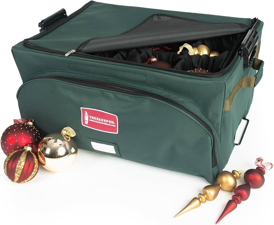 TreeKeeper Stack & Lock™ Adjustable Christmas Ornament Storage Box Holds 48 Ornaments up to 6 I... | Amazon (US)