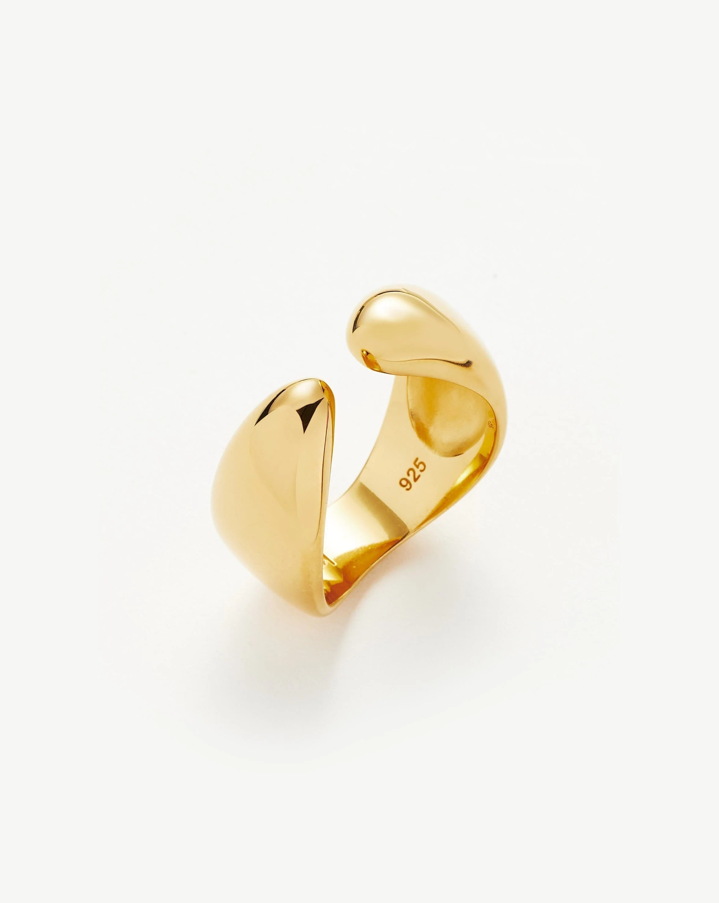 Savi Sculptural Open Stacking Ring | 18k Gold Vermeil | Missoma US