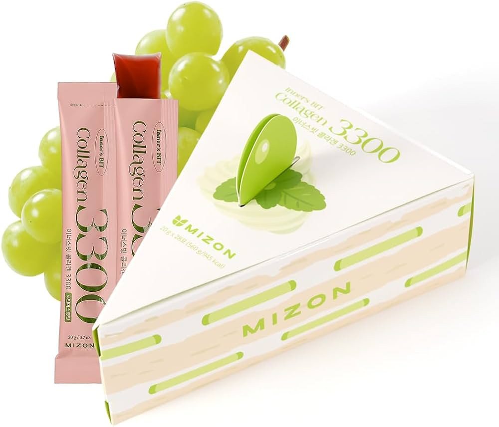 MIZON INNERSBIT Collagen Jelly 3300 Vegan Korean Collagen Jelly Snack with Vitamin C, Hyaluronic ... | Amazon (US)