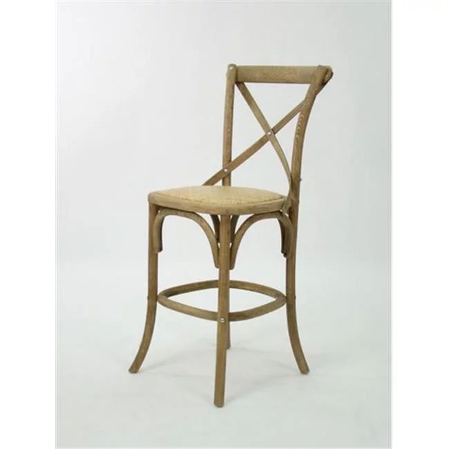Parisienne Cafe Counter Stool, Natural Rattan - 20 x 43 x 16 in. | Walmart (US)