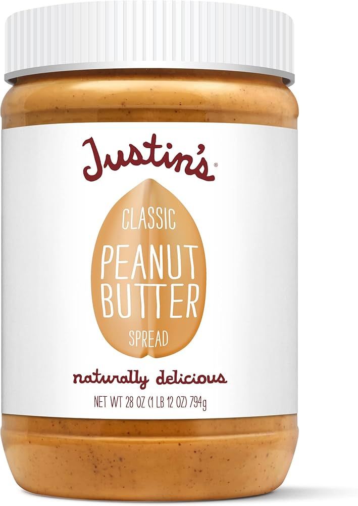 JUSTIN'S Classic No Stir Gluten-Free Peanut Butter Spread, 28 Ounce Jar | Amazon (US)