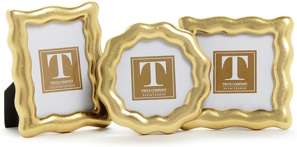 Two's Company Set of 3 Vintage Ore Photo Frame in 3 Shapes | Amazon (US)