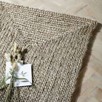 Braided Jute Runner Rug, Natural, Runner | The White Company (UK)