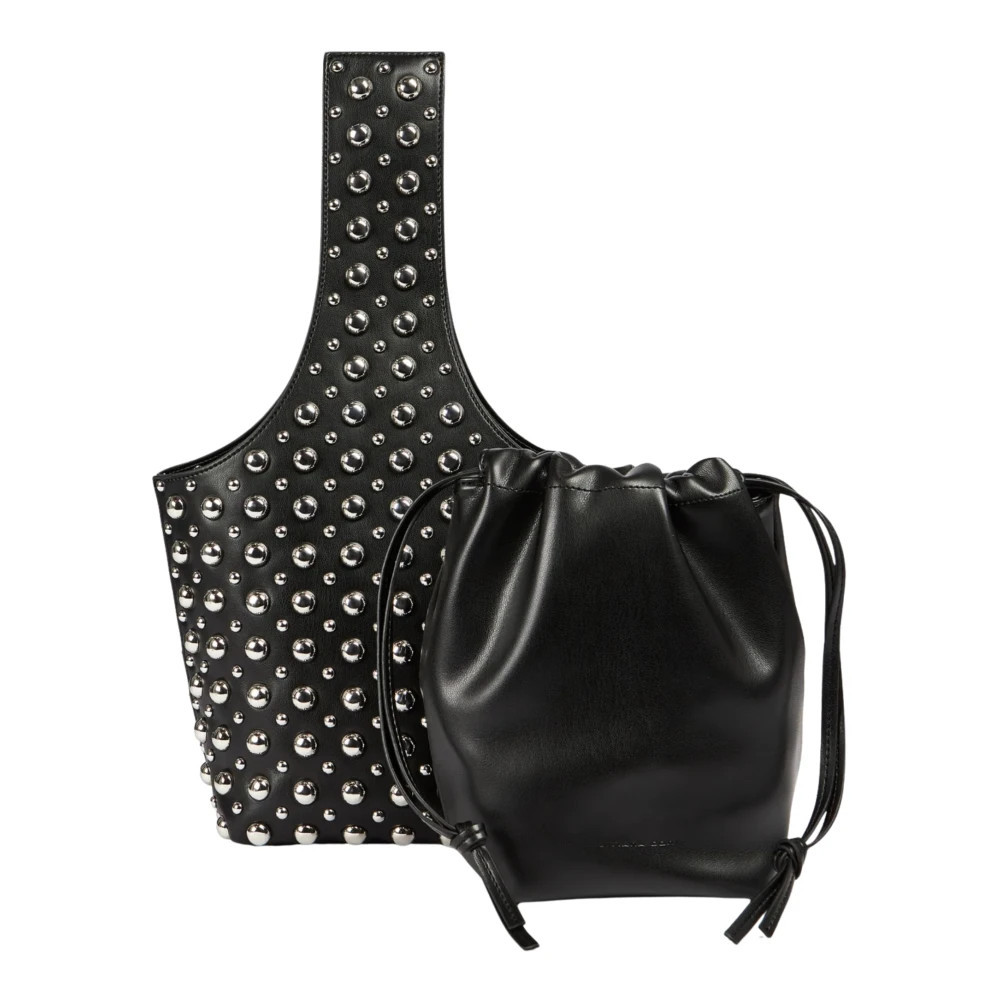 Bucket Bag with Studs - female - Liviana Conti - Bucket Bags - Black - ONE SIZE - Bags | Miinto UK Ltd