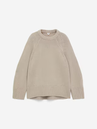 Chunky Pure Cashmere Jumper  ​ – Beige – Women – ARKET GB | Arket UK