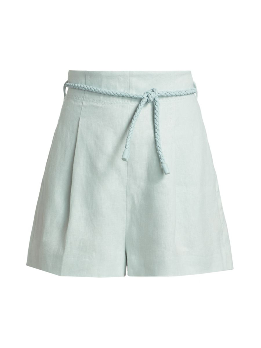 ShortsMiniZimmermannLinen Tie-Waist High-Rise Shorts$575
            
          Color MintSizeSiz... | Saks Fifth Avenue