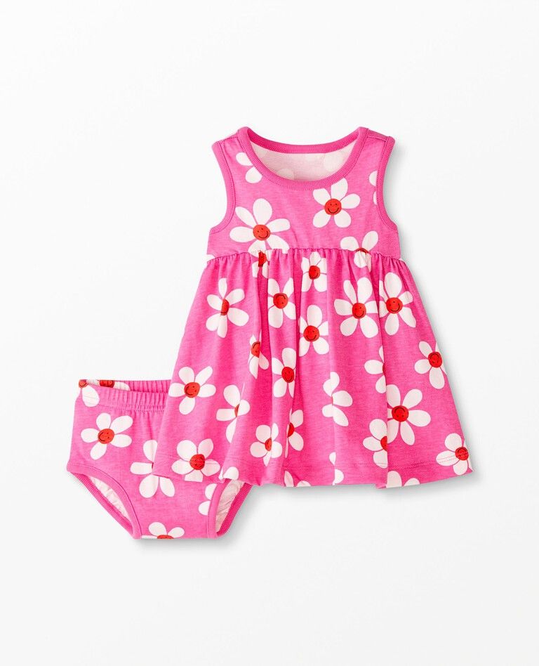 Baby Print Dress & Bloomer Set In Cotton Jersey | Hanna Andersson
